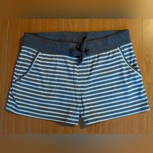 Striped Gray and White Shorts